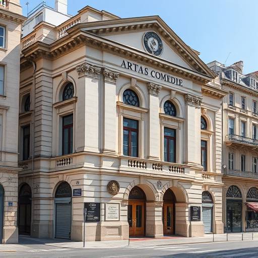 Fa√§ade de l'Acad√©mie Lyonnaise des Arts Sc√©niques, b√¢timent historique situ√© rue de la Com√©die √† Lyon