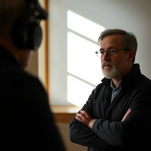 Portrait de Antoine Dubois, instructeur en jeu d'acteur devant la cam√©ra